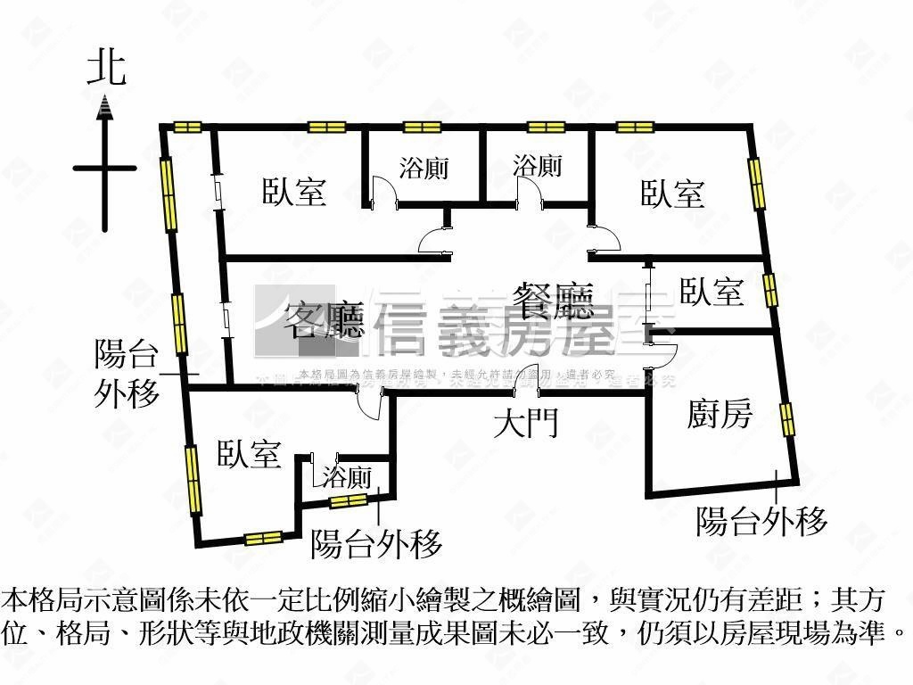 近捷運正面碧潭水景四房房屋室內格局與周邊環境