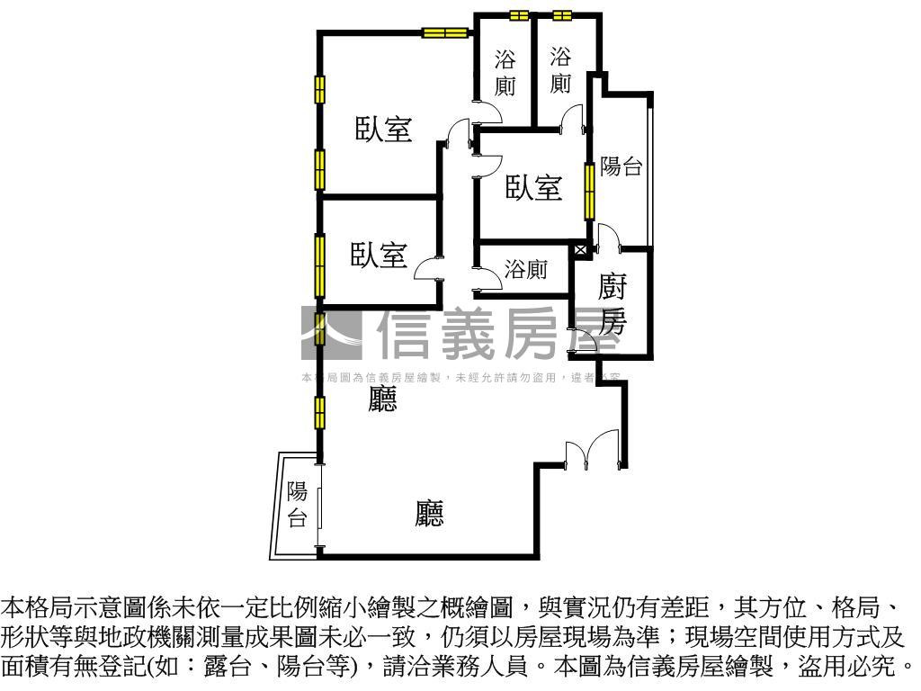 絕美聯上澐朗３房豪邸房屋室內格局與周邊環境