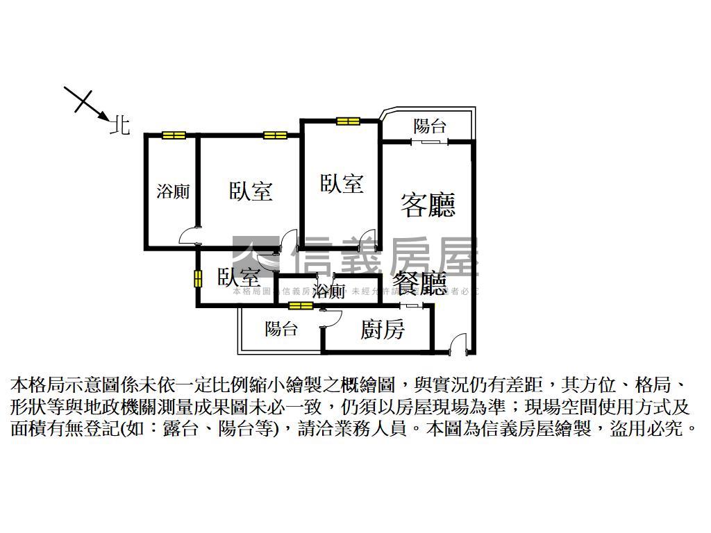 九份子綺麗三房平車房屋室內格局與周邊環境