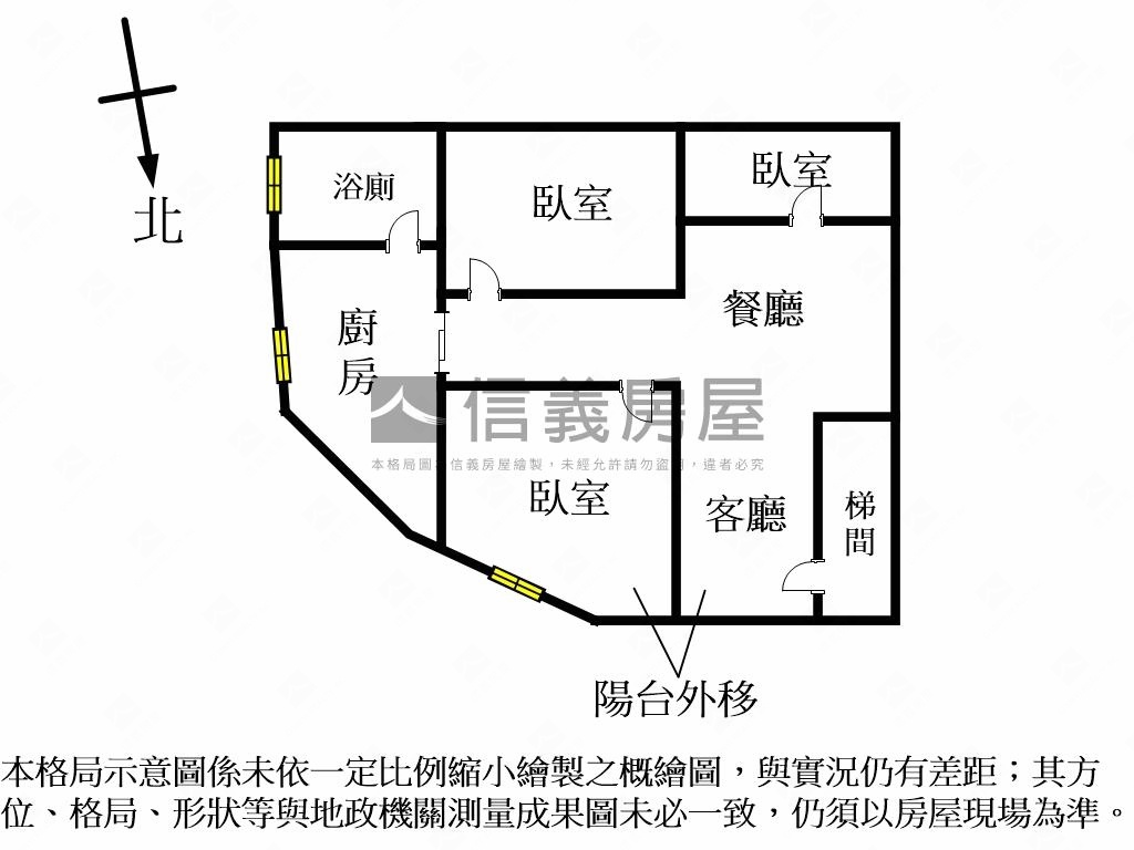 明志商圈三房美宅房屋室內格局與周邊環境