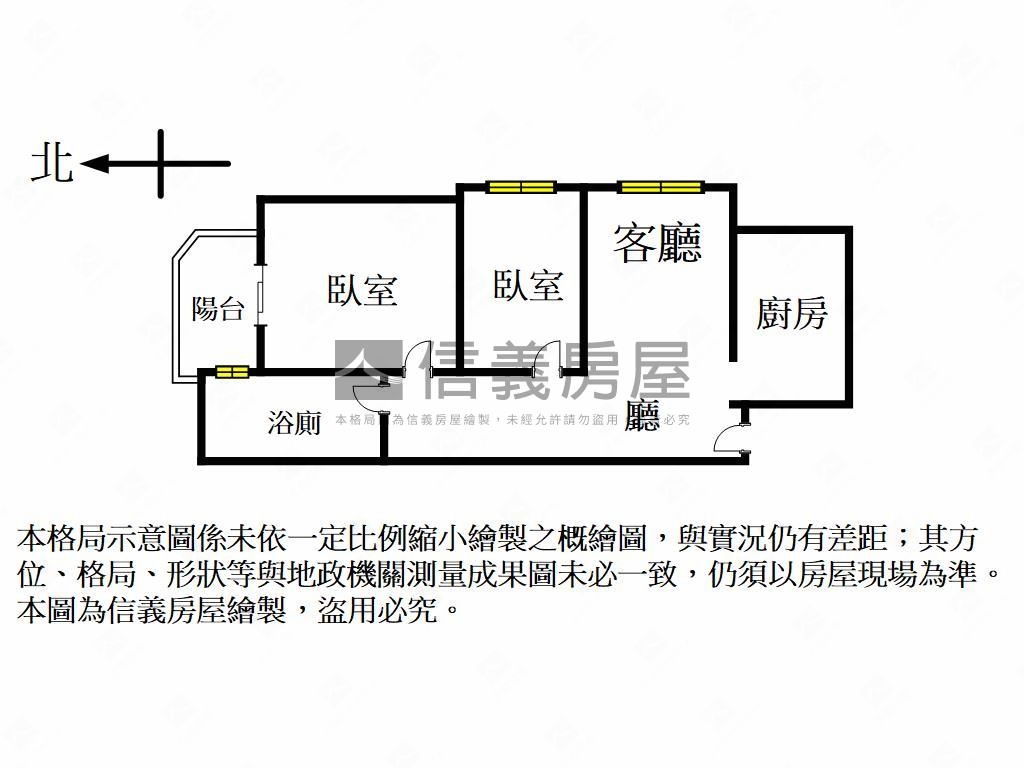 美術館裝潢高樓２房房屋室內格局與周邊環境