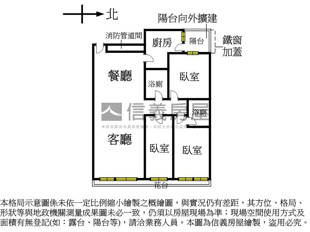 附中３房漢陽名督車位另購房屋室內格局與周邊環境