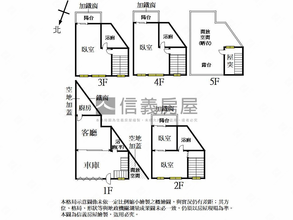 近高大社區型車庫透天房屋室內格局與周邊環境