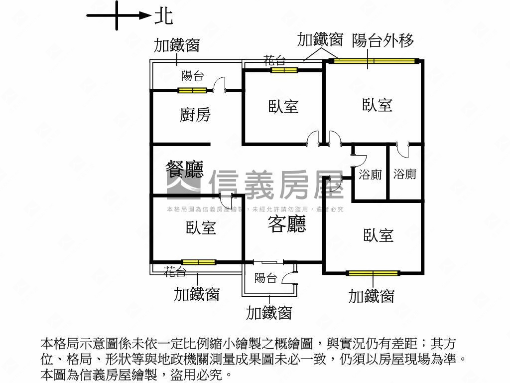 近捷運次高樓裝潢四房車位房屋室內格局與周邊環境