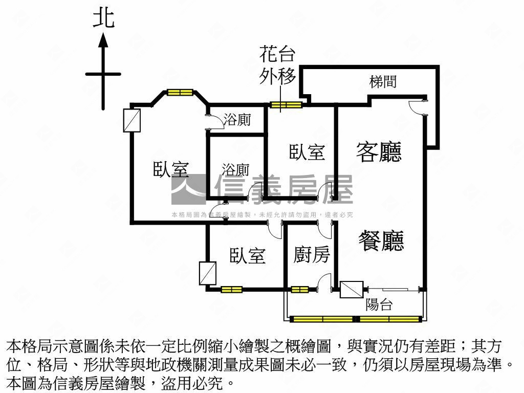 捷運旁高樓採光三房附車位房屋室內格局與周邊環境