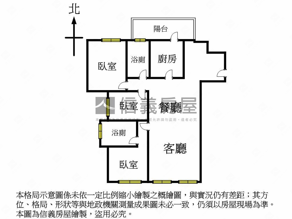 高樓遠景捷運３房房屋室內格局與周邊環境