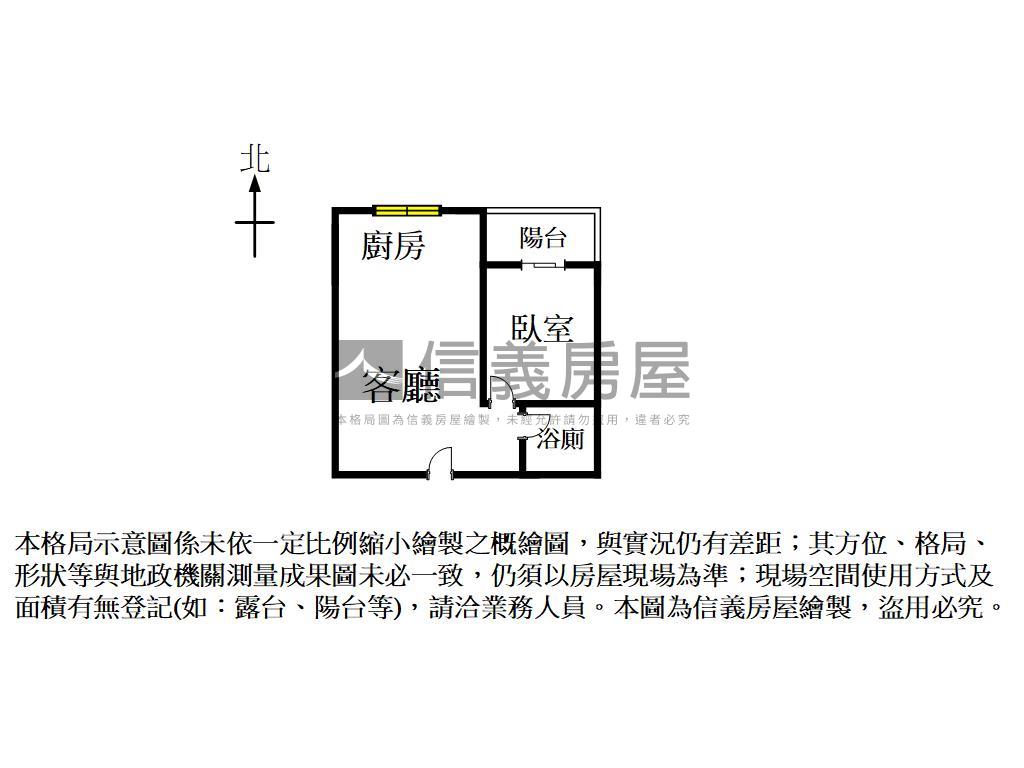 河景一房一廳附平車房屋室內格局與周邊環境