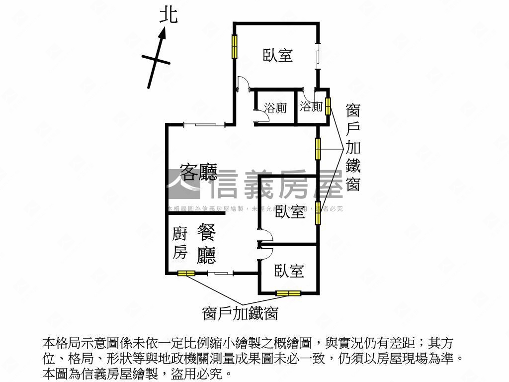前庭後院！寬敞三房附平車房屋室內格局與周邊環境