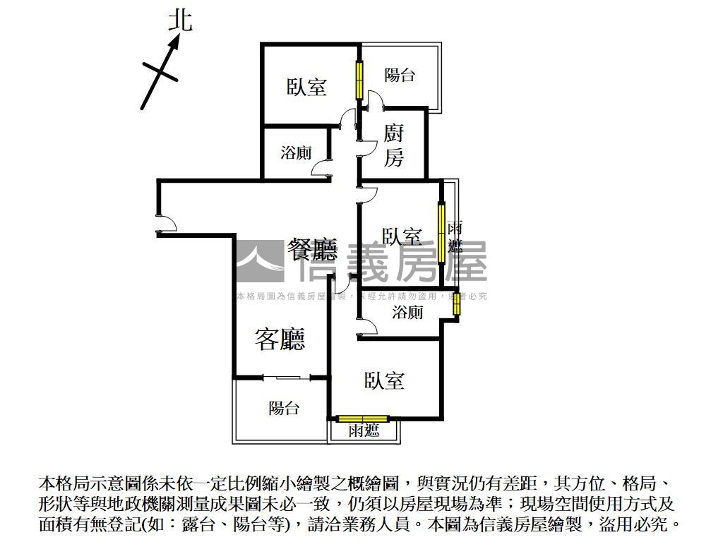 近成大｜百萬市景三房平車房屋室內格局與周邊環境