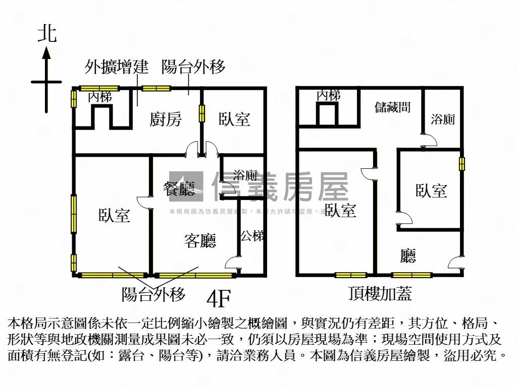 思源美寓頂樓大空間房屋室內格局與周邊環境
