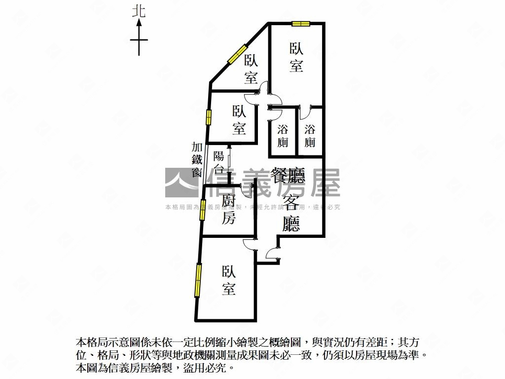 運河河景高樓設計四房平車房屋室內格局與周邊環境