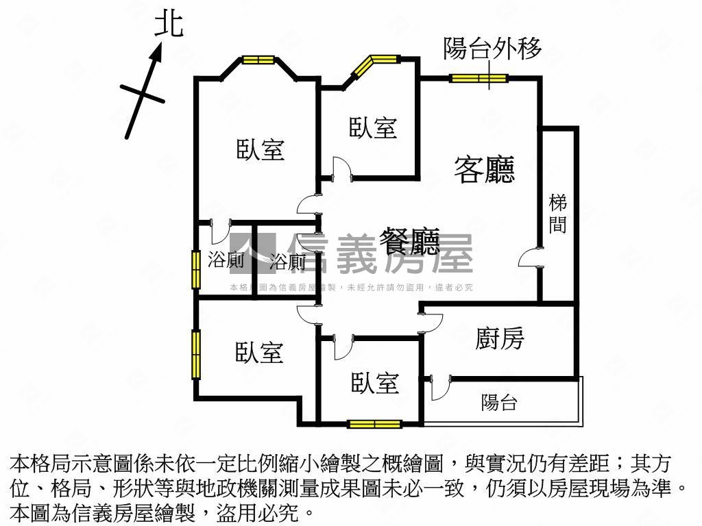 金色米蘭明亮四房車位房屋室內格局與周邊環境