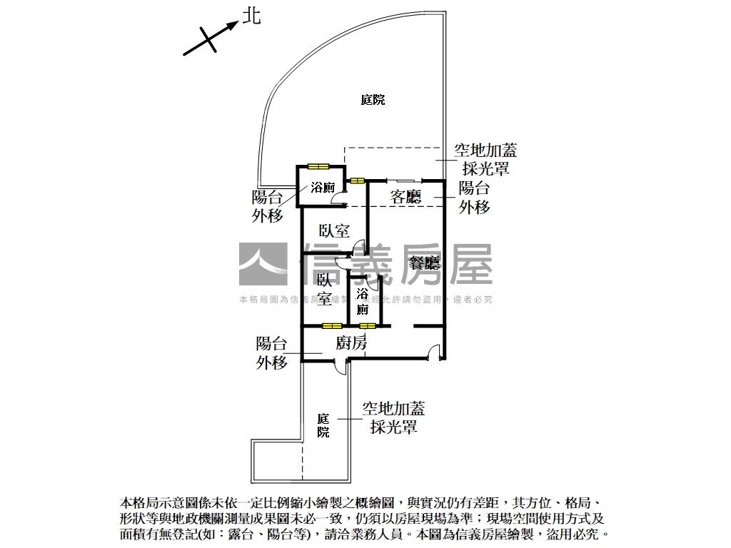市區掬園｜二房稀有庭院戶房屋室內格局與周邊環境