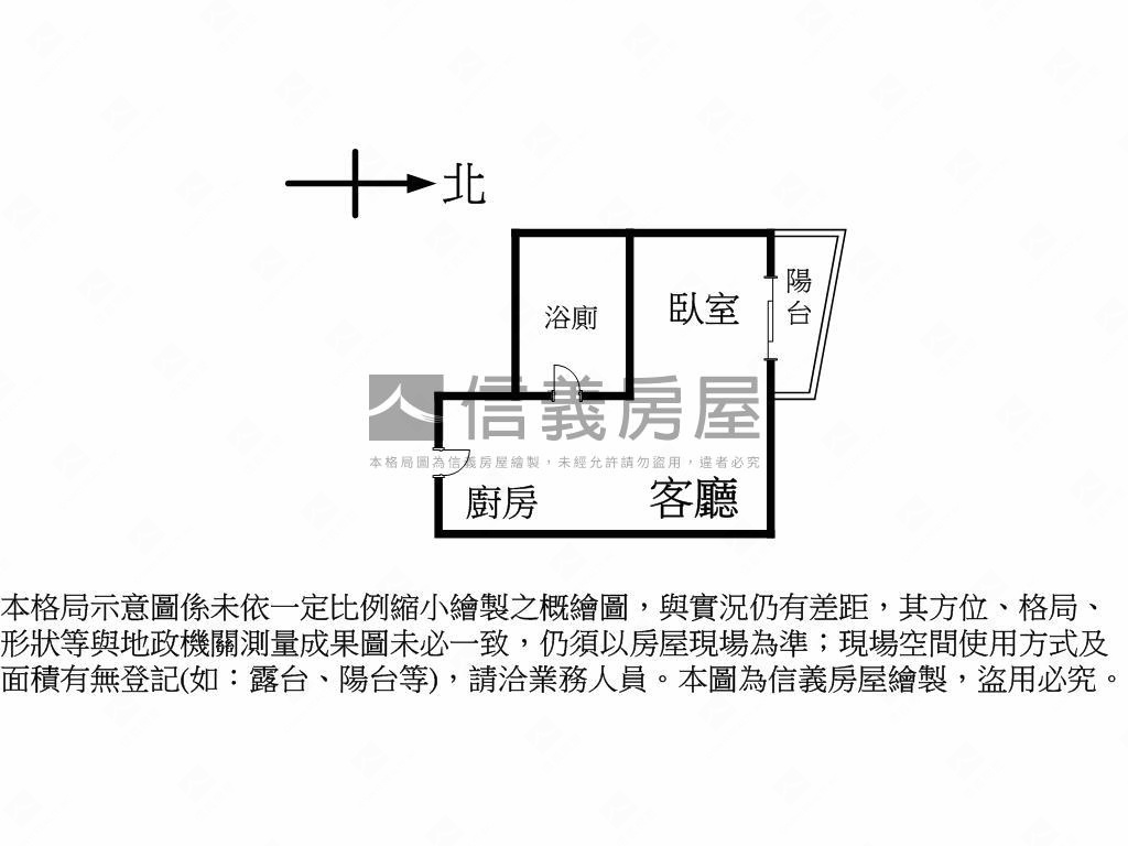 中國醫დ一中陽台大套房房屋室內格局與周邊環境