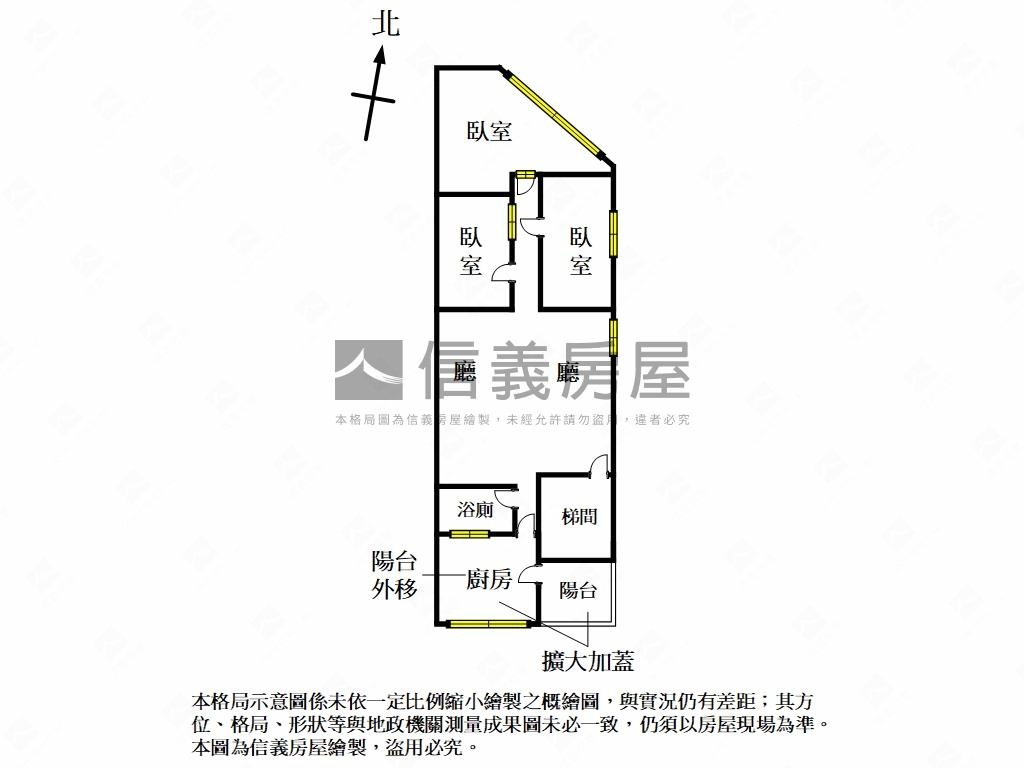 中華路商圈清新脫俗～寓房屋室內格局與周邊環境