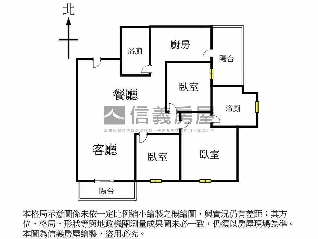 松築瓚高樓三房平面車位房屋室內格局與周邊環境