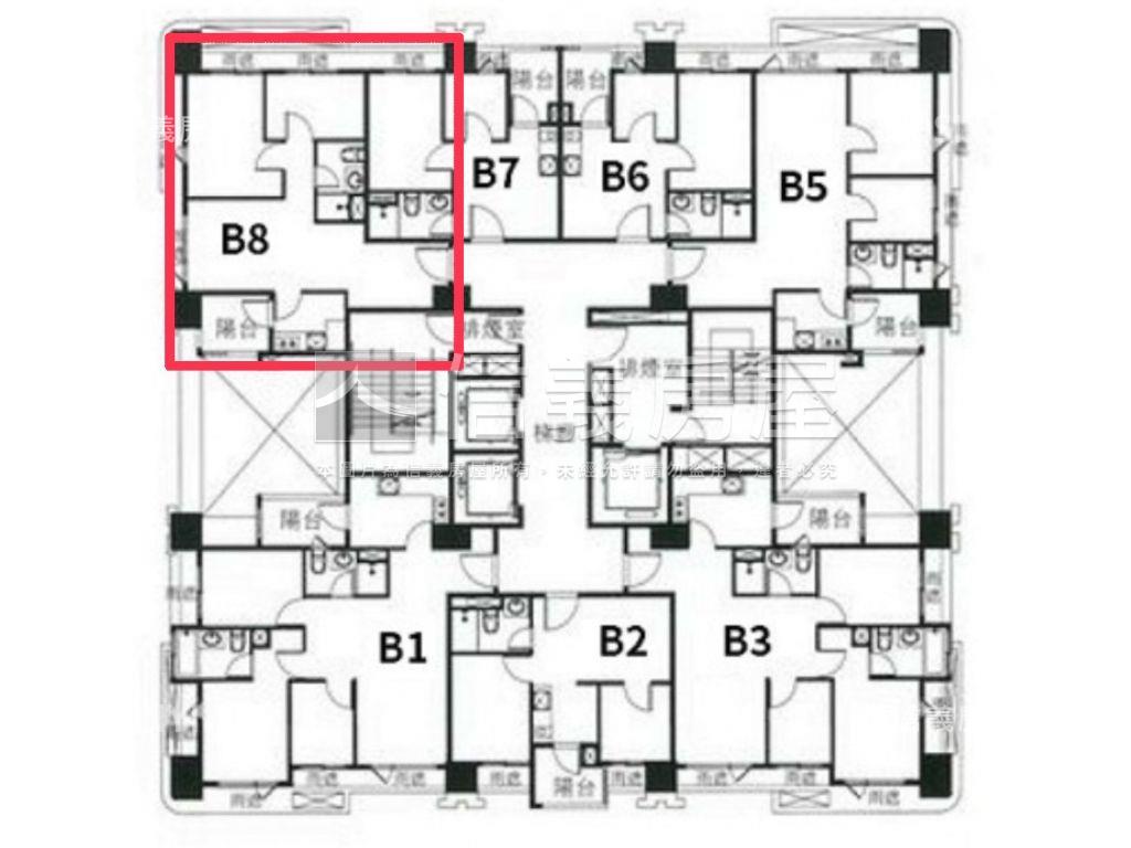 江翠北側聯上涵翠兩房車位房屋室內格局與周邊環境