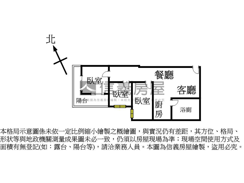 紅布朗三房＋車位房屋室內格局與周邊環境