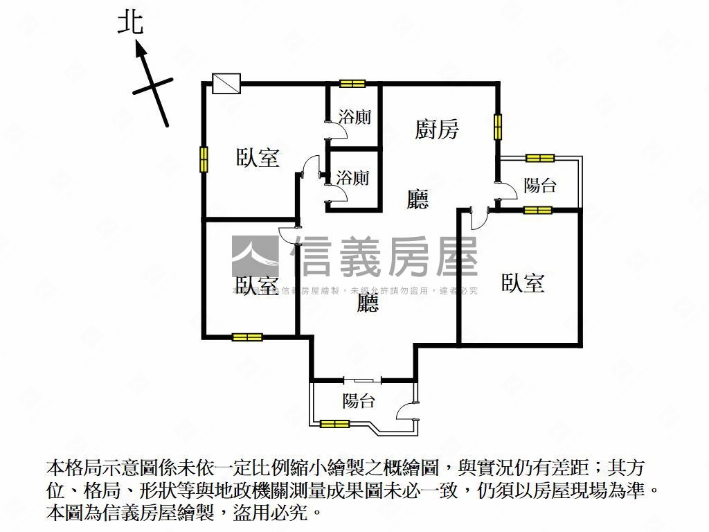 近科工館大坪數三樓公寓房屋室內格局與周邊環境