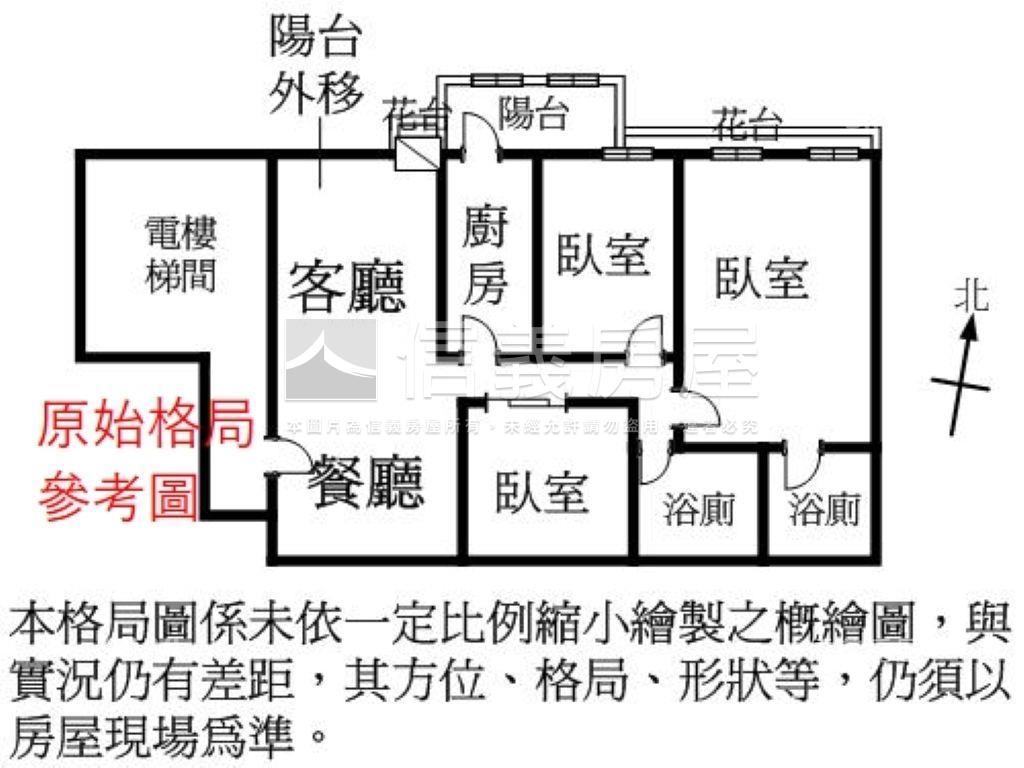星雲精美大樓２６．３３坪房屋室內格局與周邊環境