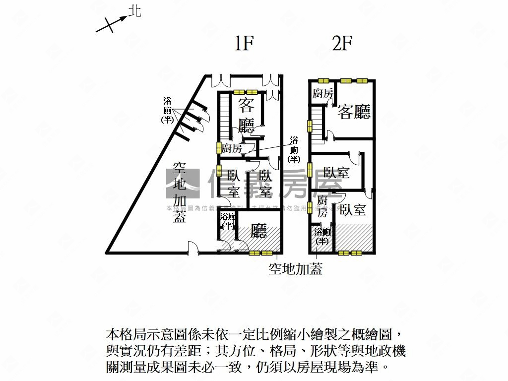安北角窗庭園透天房屋室內格局與周邊環境