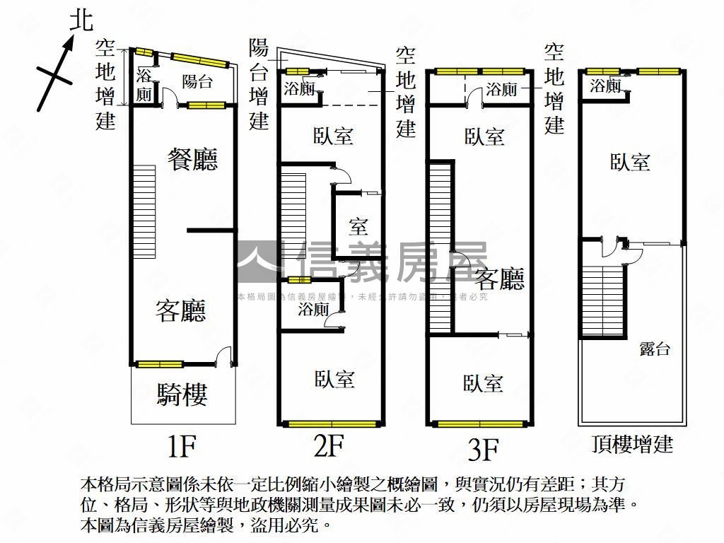 雄女漢神商圈正街透天房屋室內格局與周邊環境
