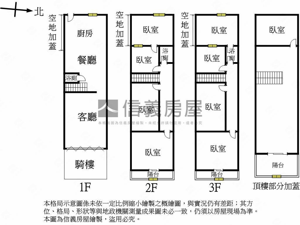 大里大明路臨路大地坪透天房屋室內格局與周邊環境
