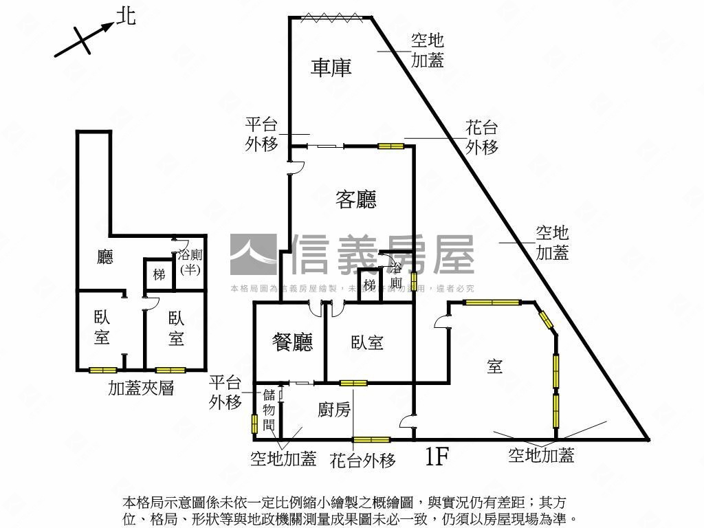 景美庭園樂活車庫一樓房屋室內格局與周邊環境