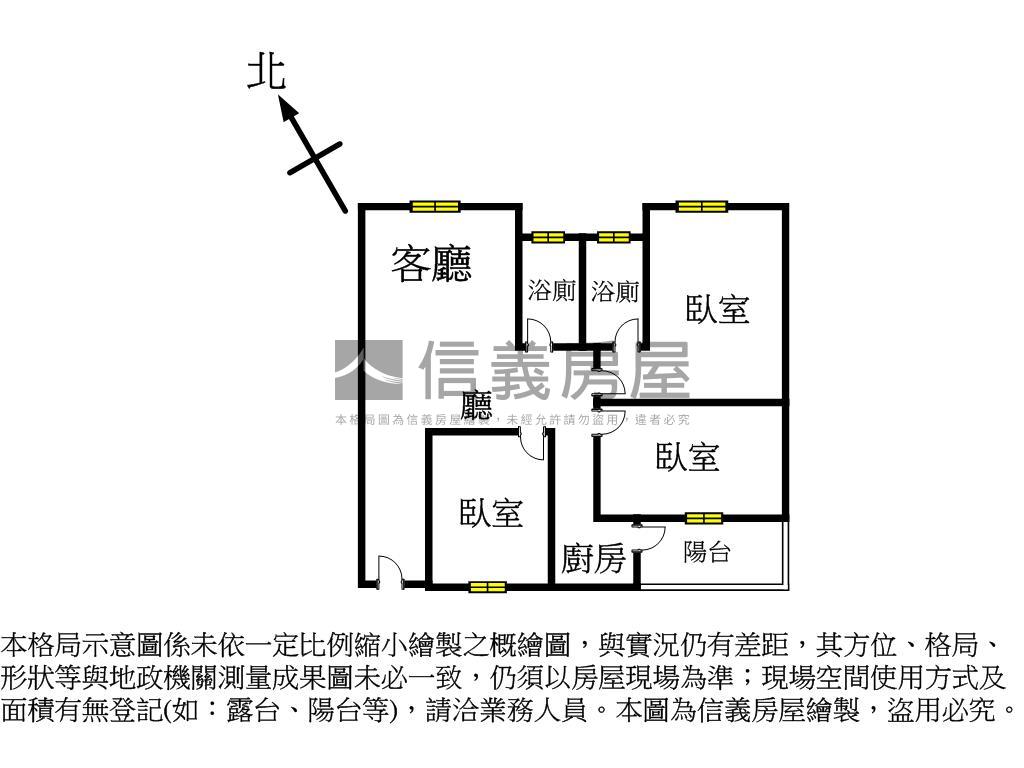 近捷運通風三房平車房屋室內格局與周邊環境