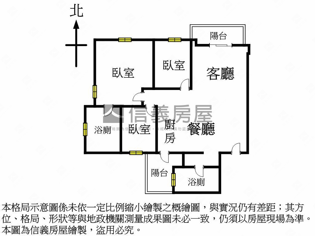 大毅品味三房雙平車房屋室內格局與周邊環境