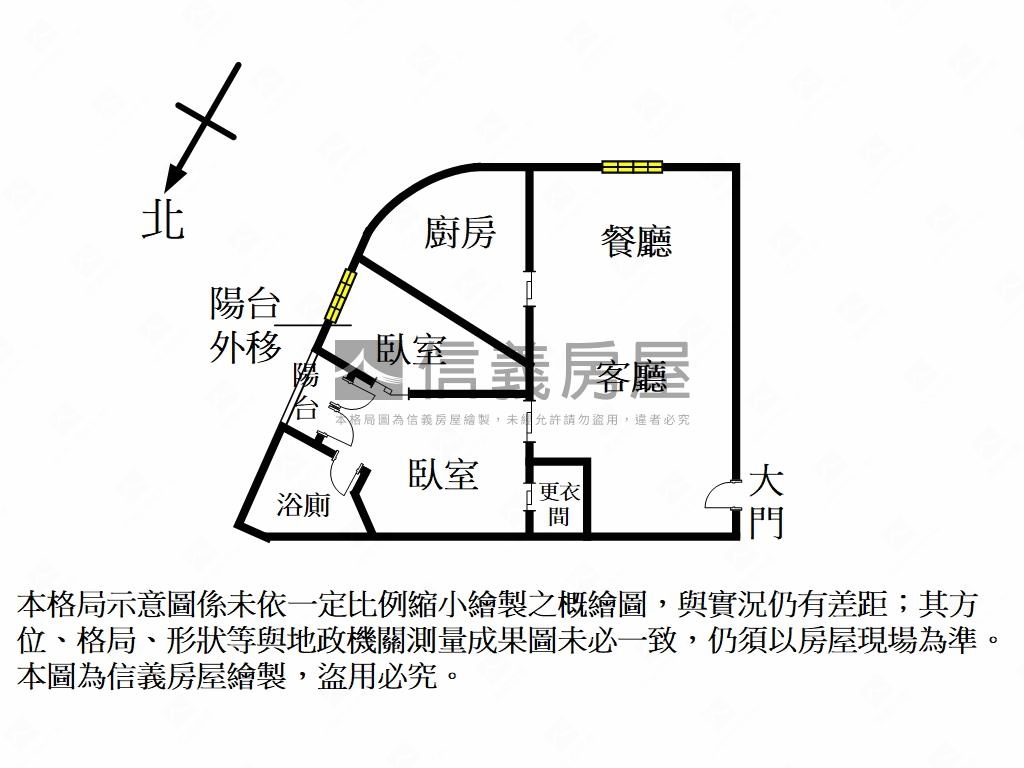 六張犁）福樂大廈高樓兩房房屋室內格局與周邊環境