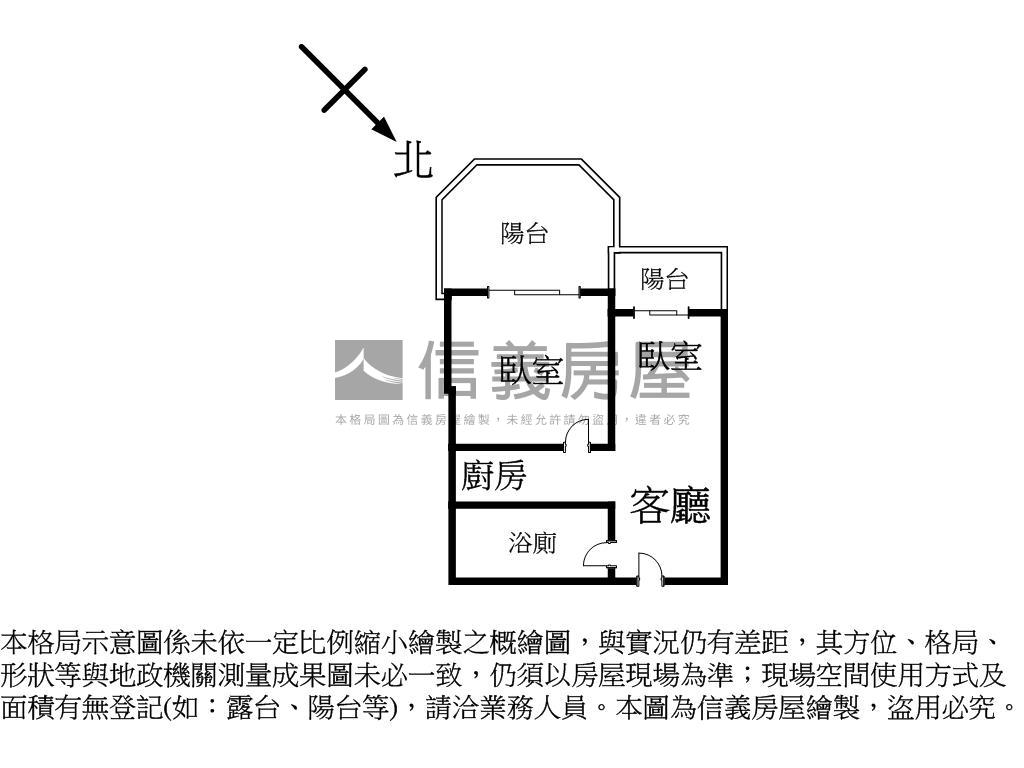 銳揚新生活高樓景觀兩房房屋室內格局與周邊環境