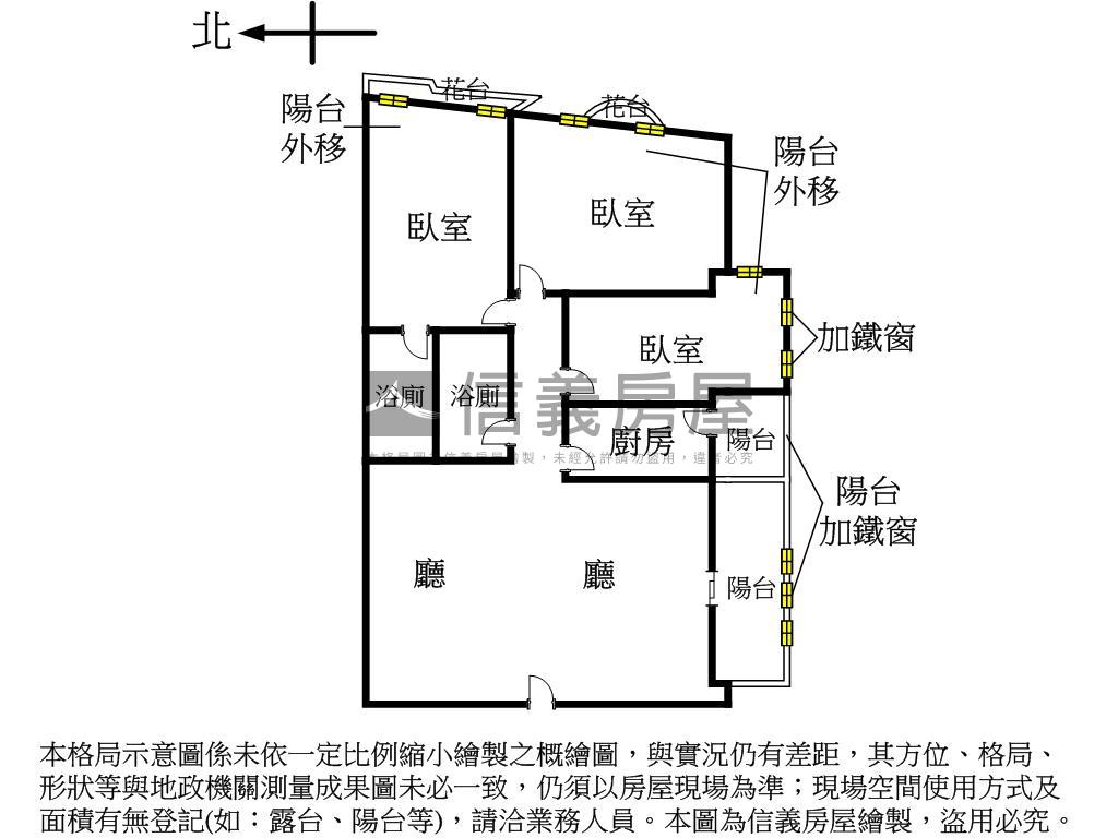 老松富邑三樓美華廈房屋室內格局與周邊環境