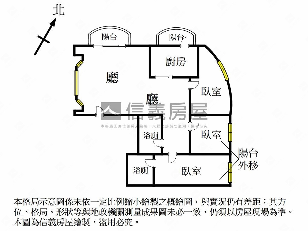 北側農業重劃區三房車位房屋室內格局與周邊環境