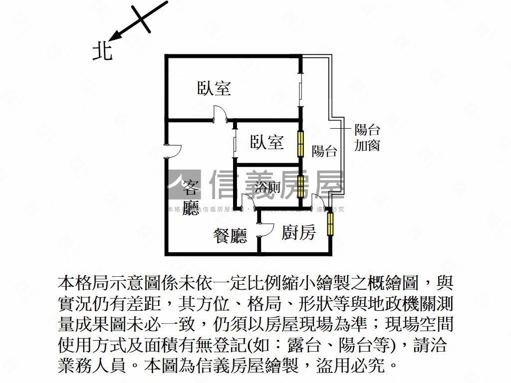 高樓興希望美兩房房屋室內格局與周邊環境