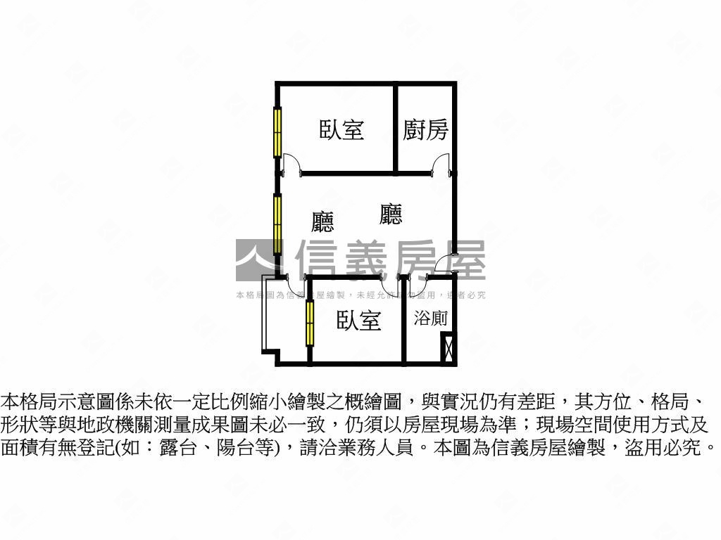帝璽高樓層２房房屋室內格局與周邊環境