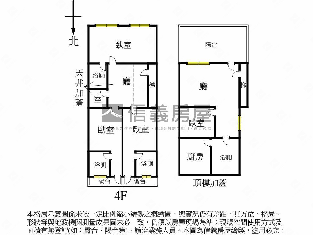 台北橋美寓頂加大空間房屋室內格局與周邊環境