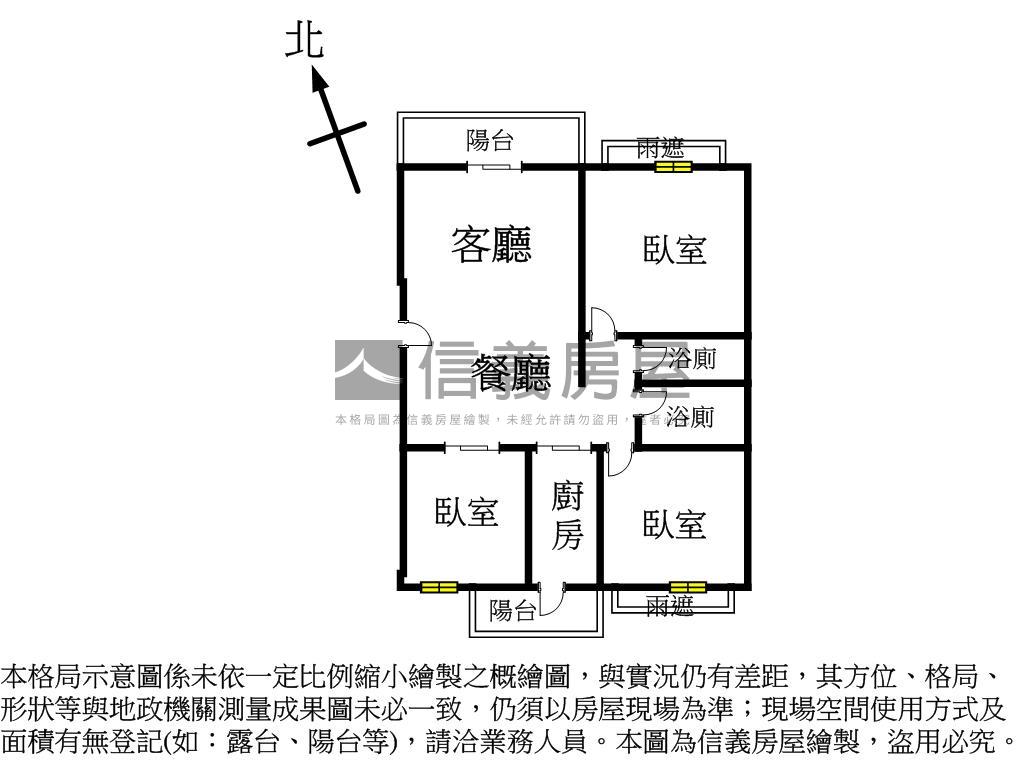 集英路喜多３房車位房屋室內格局與周邊環境