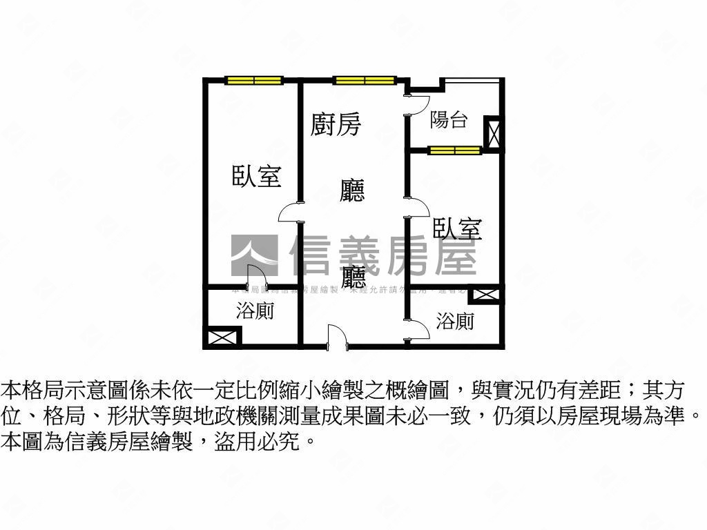 『美德市』面中庭二房車位房屋室內格局與周邊環境