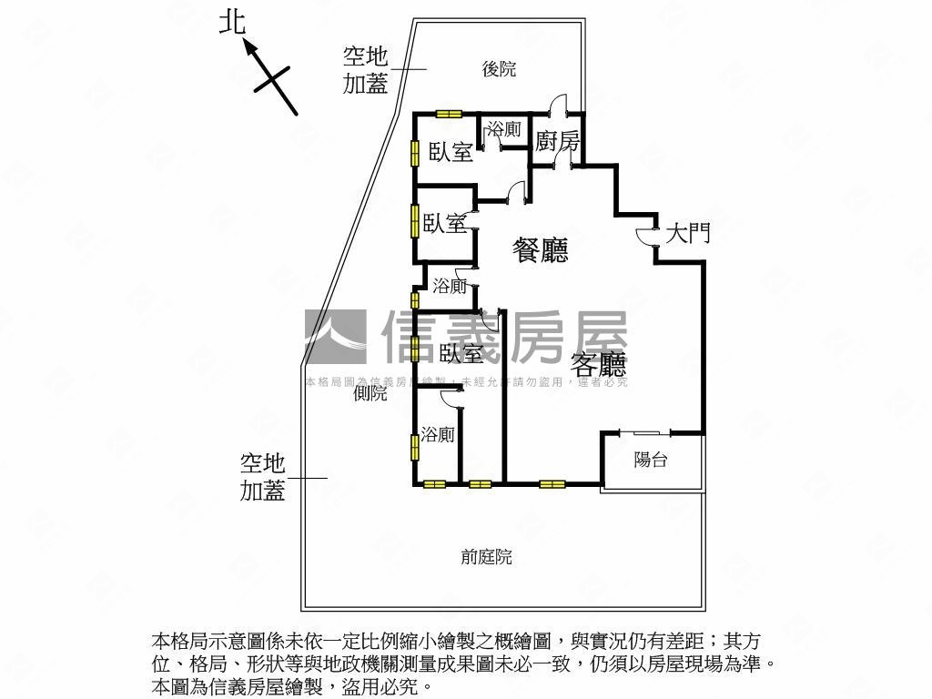 半山滙景觀一樓庭院使用大房屋室內格局與周邊環境