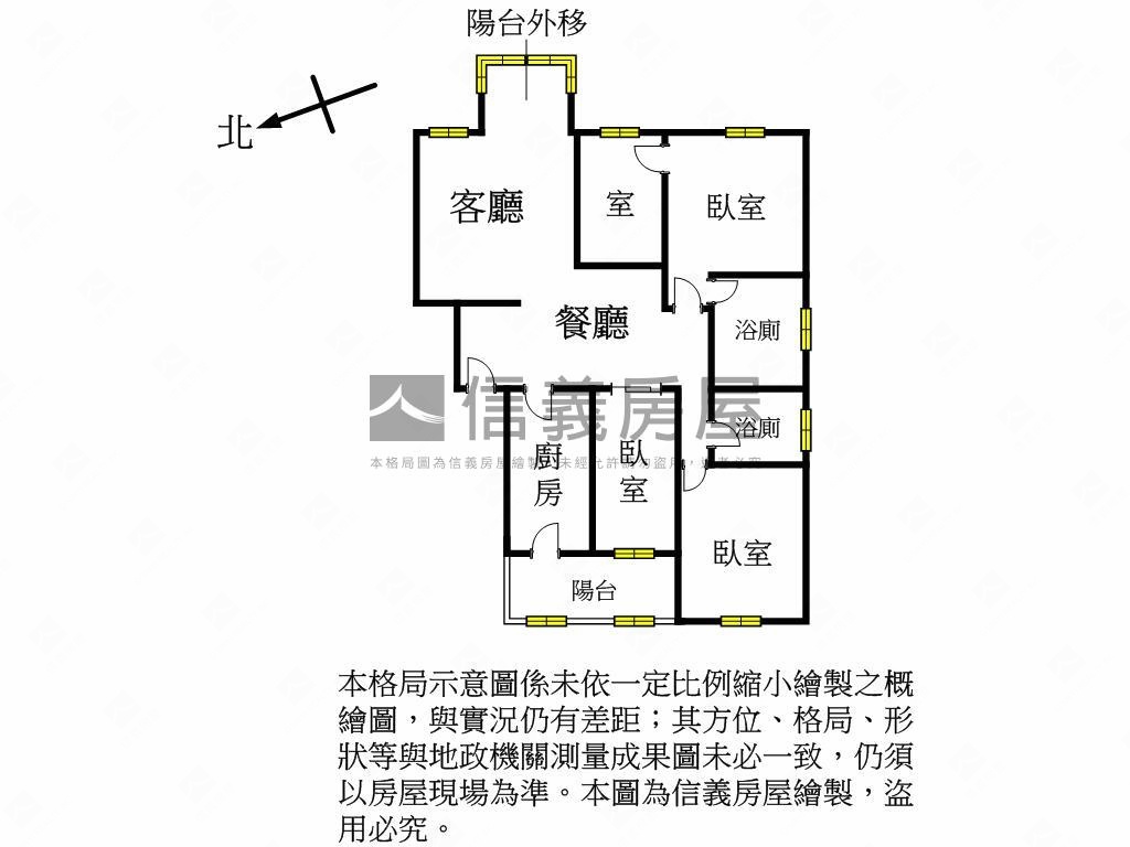 香香高樓層～堤景３房車位房屋室內格局與周邊環境