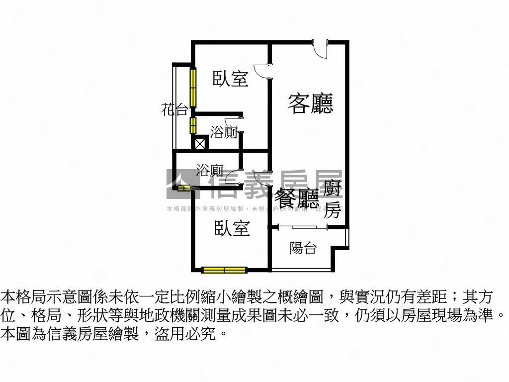 邰欣地堡２房平車房屋室內格局與周邊環境