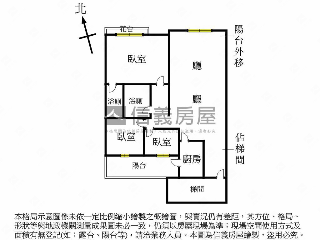 幸福商圈３房房屋室內格局與周邊環境