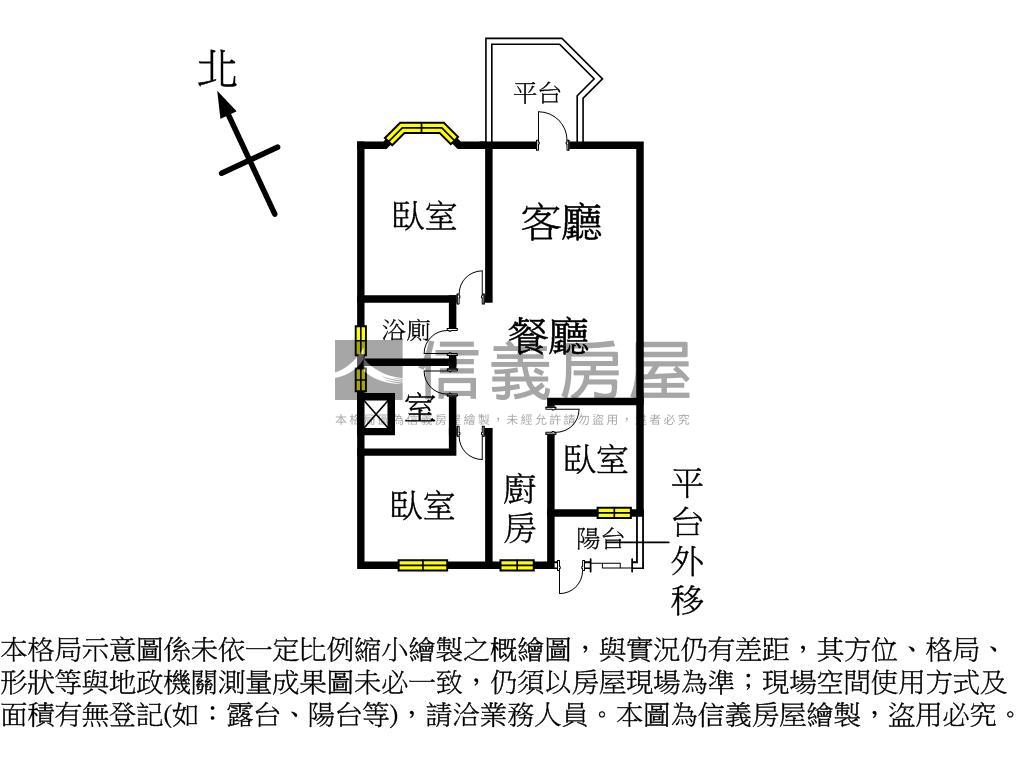 未來捷運站一樓美居房屋室內格局與周邊環境
