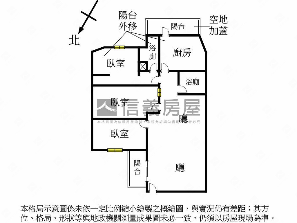 中正路電梯經典２樓房屋室內格局與周邊環境