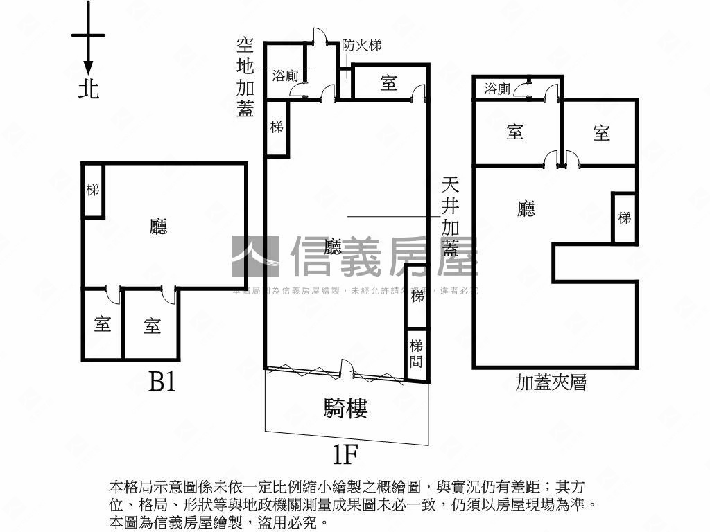 正面忠孝東路挑高店面房屋室內格局與周邊環境