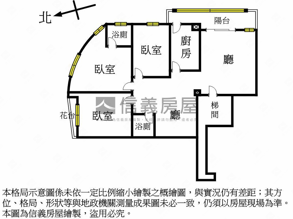 真愛＊金都會美３房房屋室內格局與周邊環境