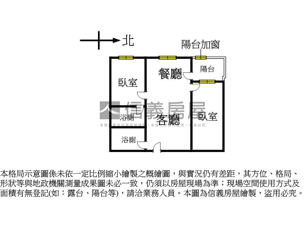 全新勝興興站兩房平車房屋室內格局與周邊環境