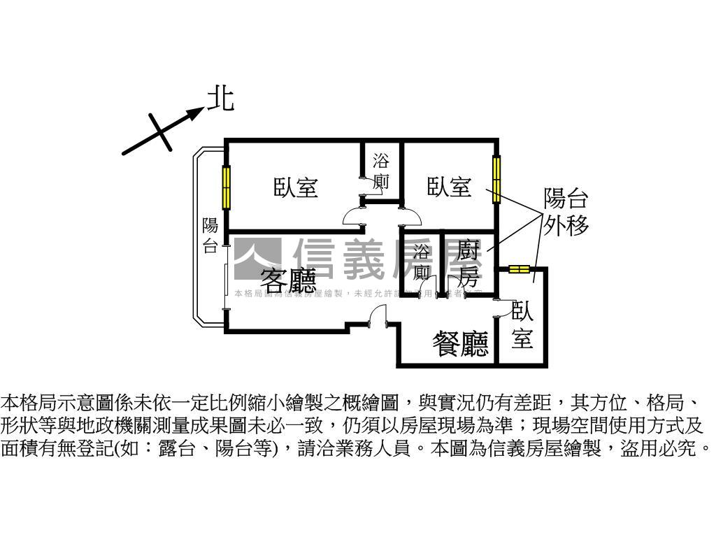 松山靜巷華廈３房房屋室內格局與周邊環境