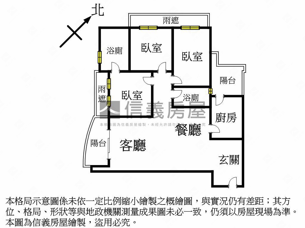 稀有釋出嘉新高樓三房車位房屋室內格局與周邊環境